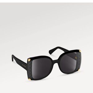 Louis Vuitton Black and Gold Sunglasses